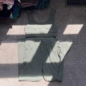 Z Supply Olive Pajama Set